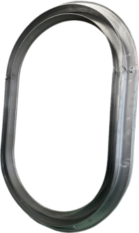 1″ Double Wall Galvanized Ring – Oval